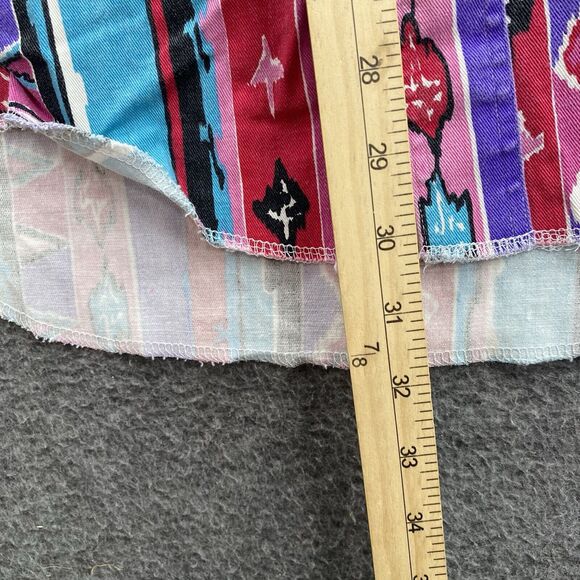 Wrangler X-Long Tails Button Shirt 15.5 34 Brush Popper Aztec Print - Picture 4 of 6